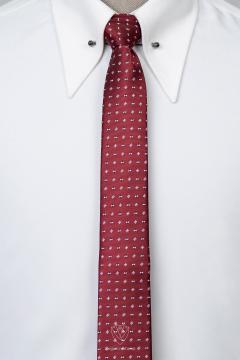 Caravat đỏ đô ô vuông nhỏ TGC364