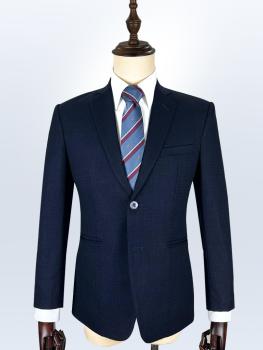 Bộ Suit Xanh Đen Đậm Sọc Ẩn Classic Fit TGS315