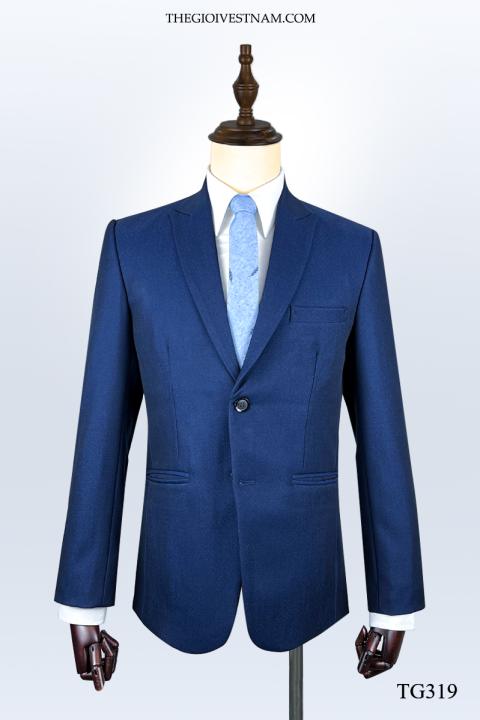 Glitter Tuxedo Vest and Bow Tie Set in Blue | Paul Malone