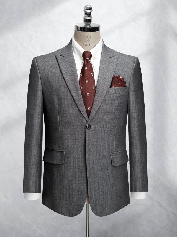 Bộ Suit Xám Nâu Hoạ Tiết Kẻ Classic Fit  TGS388