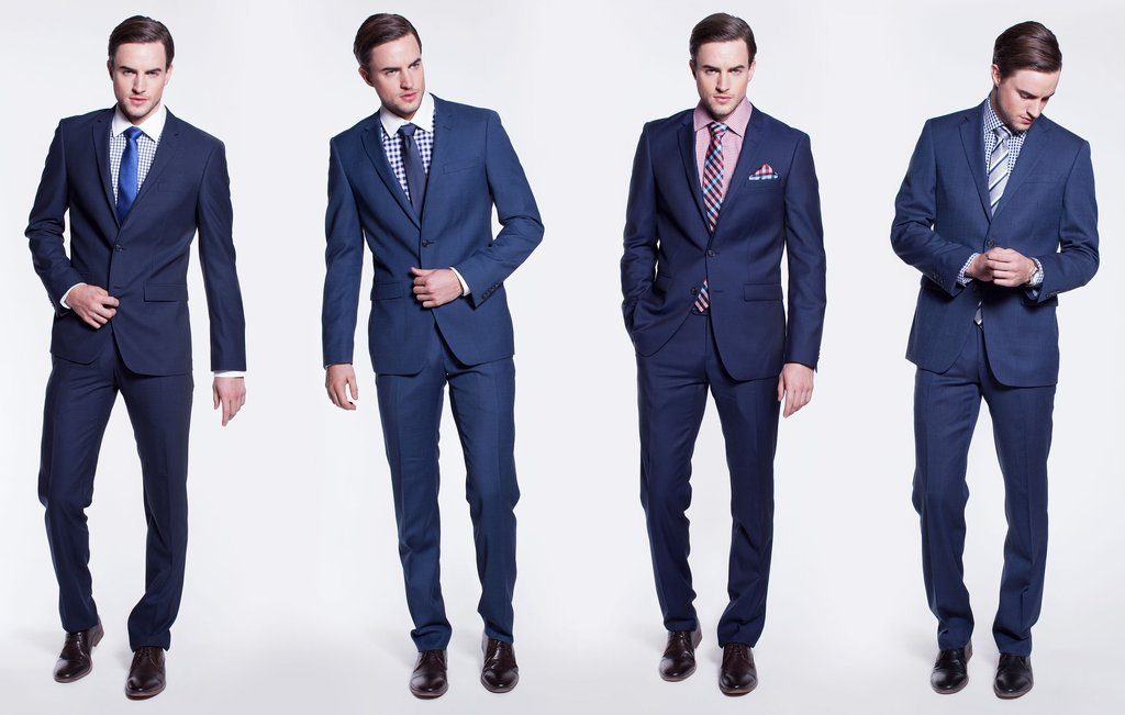 Áo vest nam giá rẻ sọc xước màu xanh dương 1 nút  NiNiStore 2023