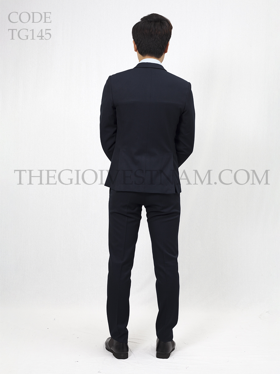 Bộ Suit Xanh Đen Dày Vengoc Modern Fit TGS145 #4