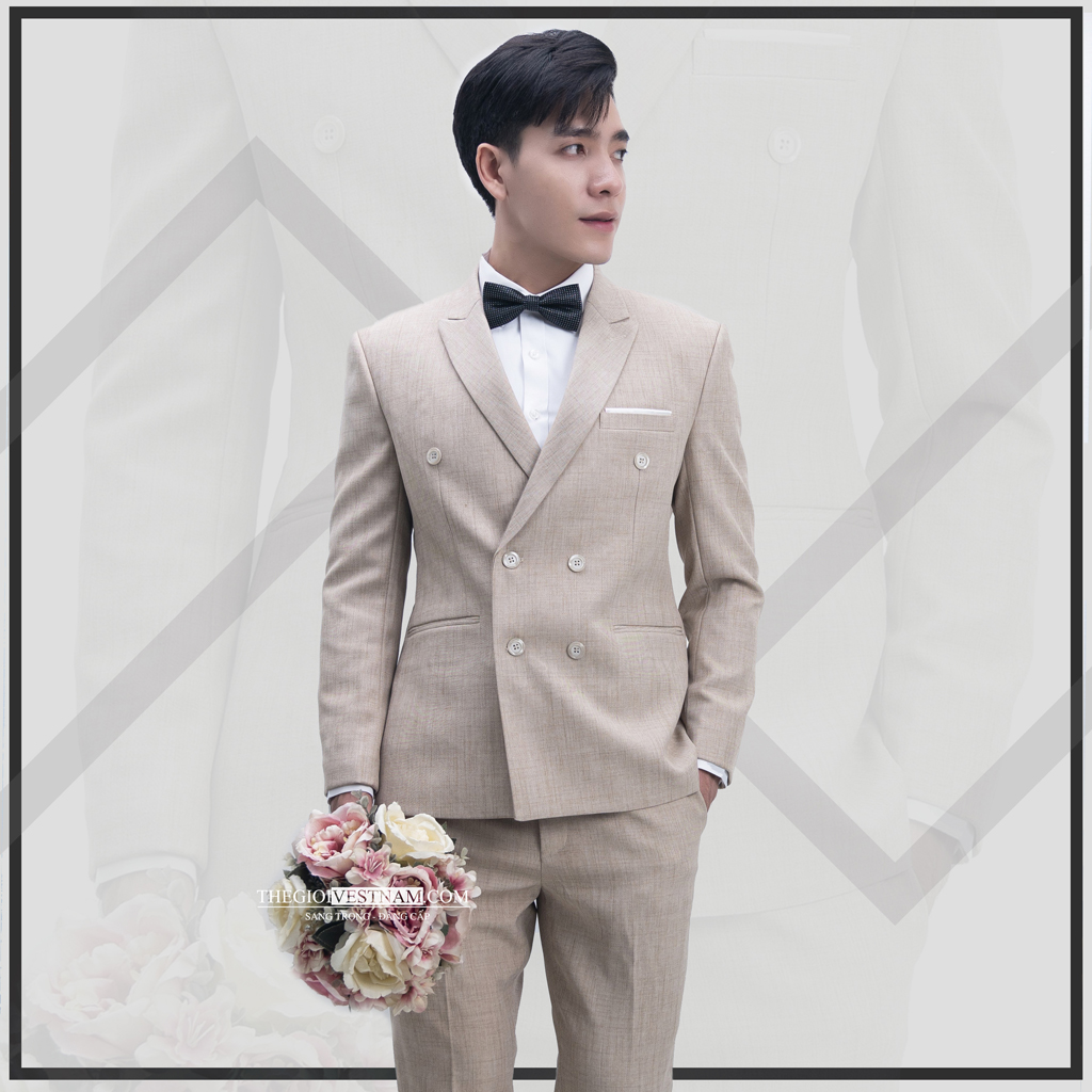Bộ Vest nam cao cấp 6 cúc Hàn Quốc màu TRẮNG cực sang trọng Suit Nam Cao  Cấp bộ vest gồm 1 quần và 1 áo  Shopee Việt Nam